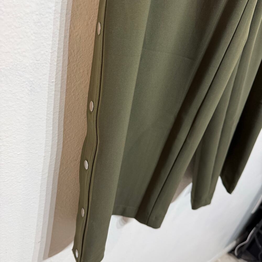 Athleta Olive Green Snap Side Drawstring Pants Sz XS - Picture 7 of 11